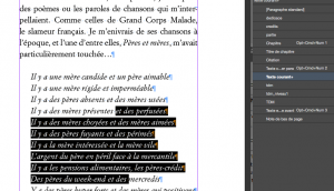 Un paragraphe ayant reçu des modifications manuelles doit obligatoirement recevoir une nouvelle feuille de style paragraphe pour que ses attributs soient conservés.